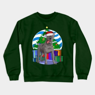 Cane Corso Dog Cute Santa Christmas Gift Crewneck Sweatshirt